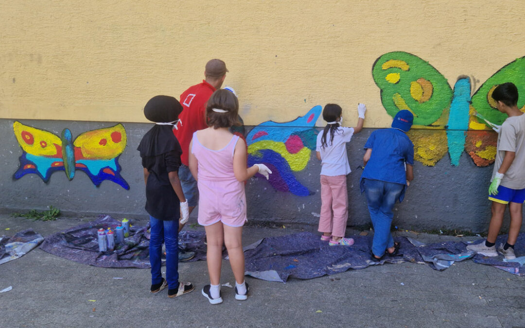 STRASSENSOZIALARBEIT GRAFFITI- und MALPROJEKT BAYREUTHER STRASSE